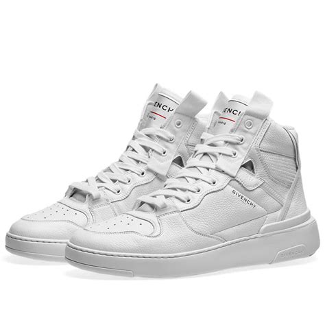 givenchy white sneakers women|Givenchy wing high top sneakers.